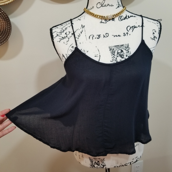 FREE PEOPLE Sleeveless Boho Tank Top Black Color Size XS ,TP.... - Picture 5 of 14